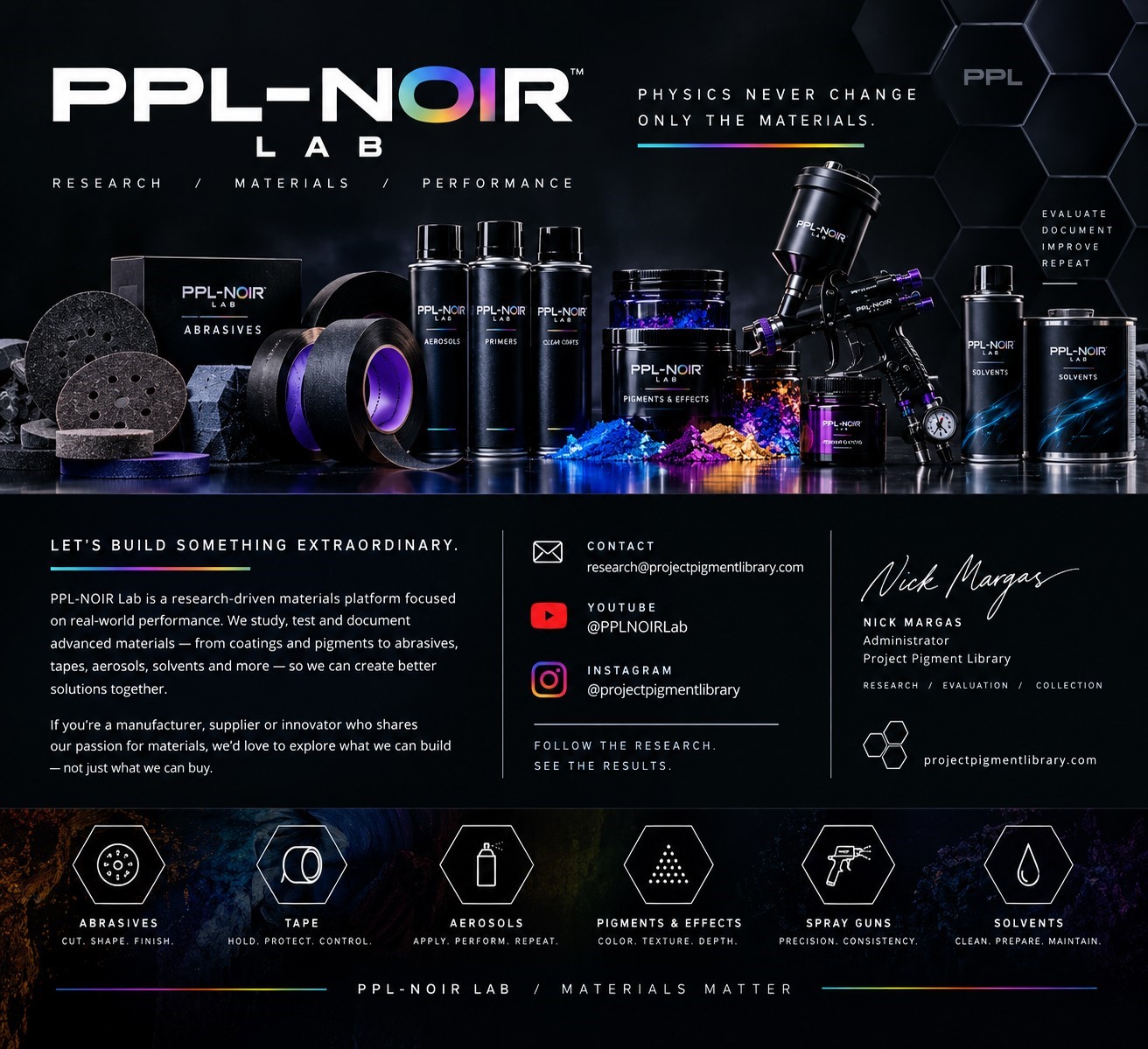 PPL-NOIR Labs complete materials ecosystem lineup